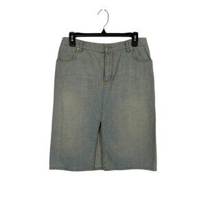 Armani Exchange Jean Skirt 6 Gray Y2K Denim Mini Streetwear Designer